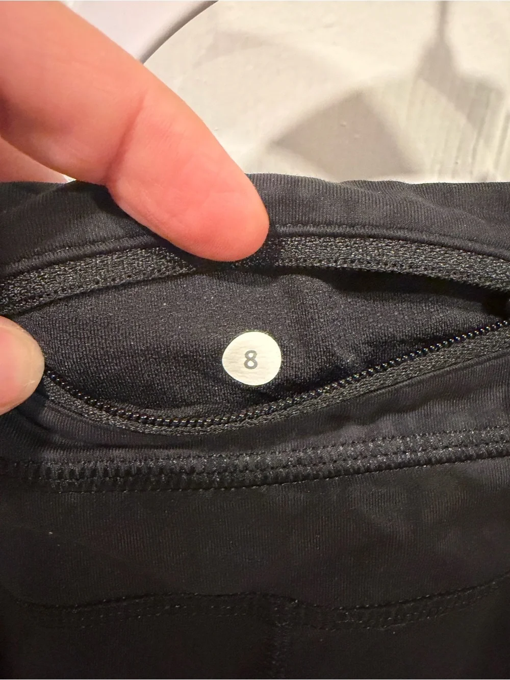 Pre-owned Lululemon Run: Inspire Crop II Print Camo/Embossed Black, Sz 8